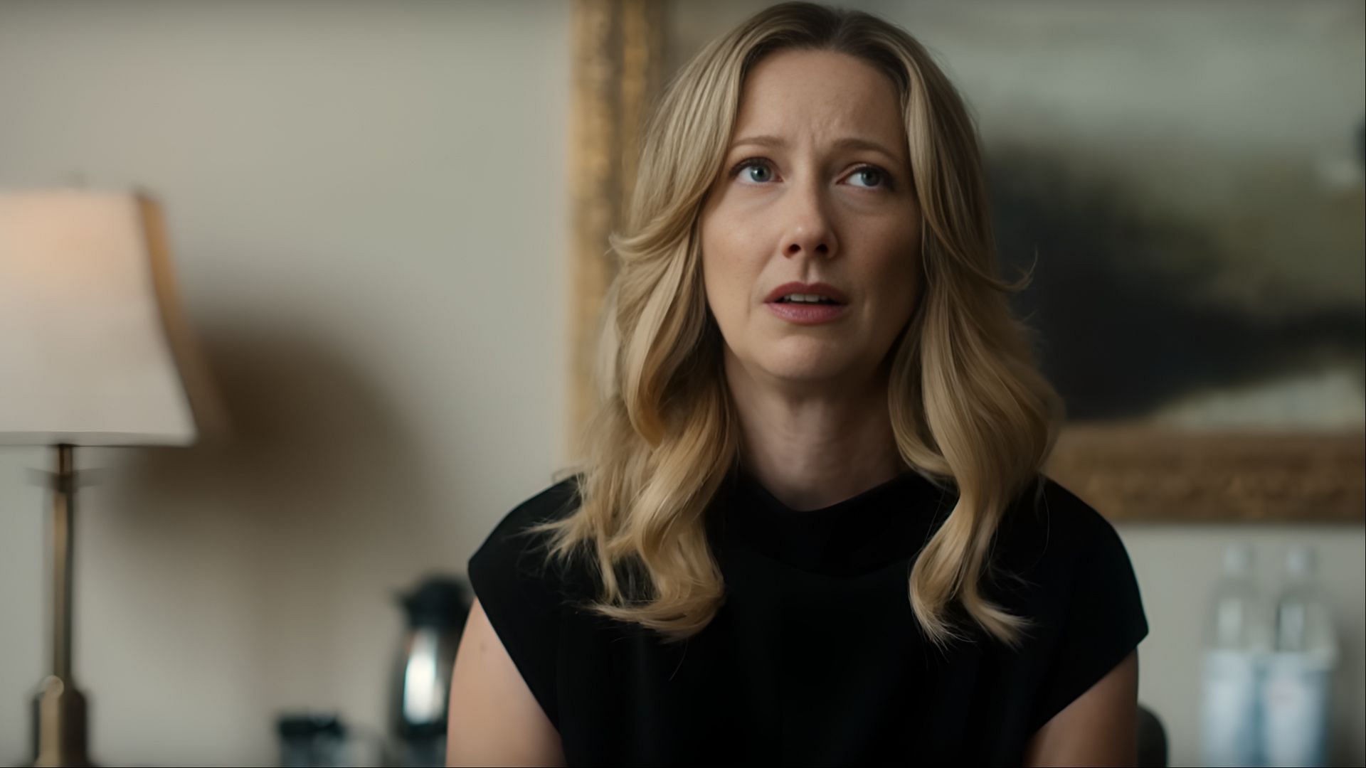 Judy Greer as Amber-Linn – A key character in Pryce’s ex-wife. (Image via YouTube/Apple TV+)